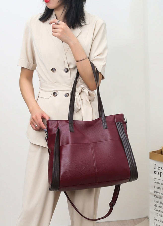 Bolsa de Couro Clássica - Barcelona