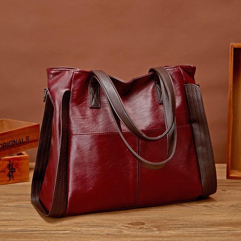 Bolsa de Couro Clássica - Barcelona