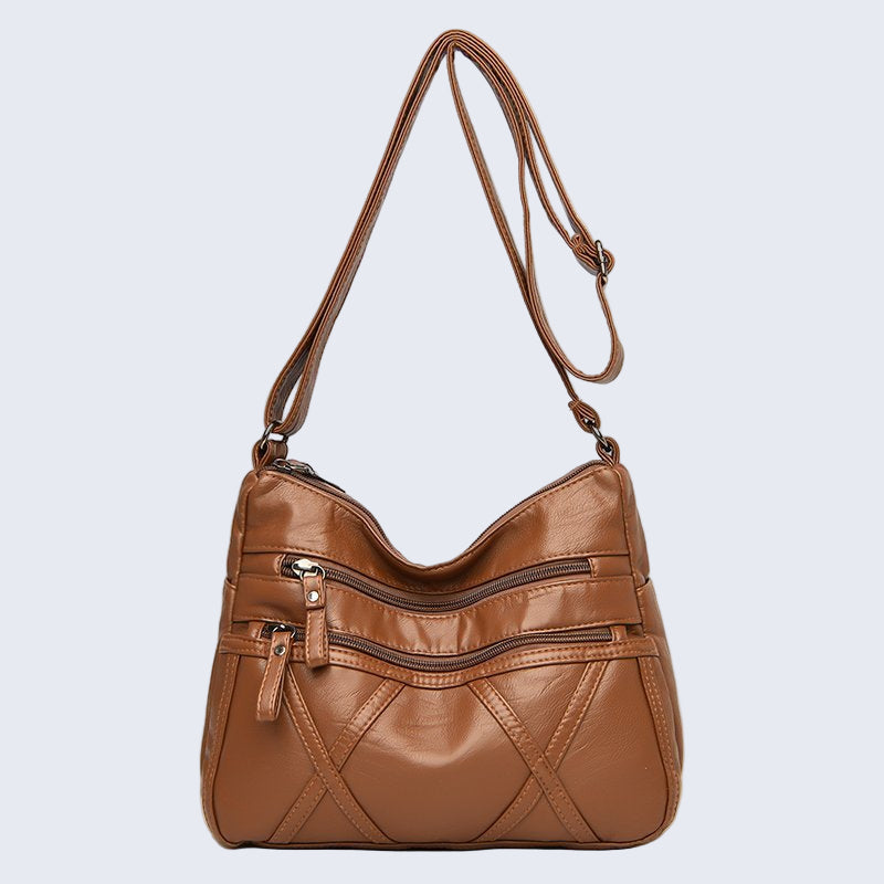 Bolsa de Couro Legítimo Transversal - Madrid