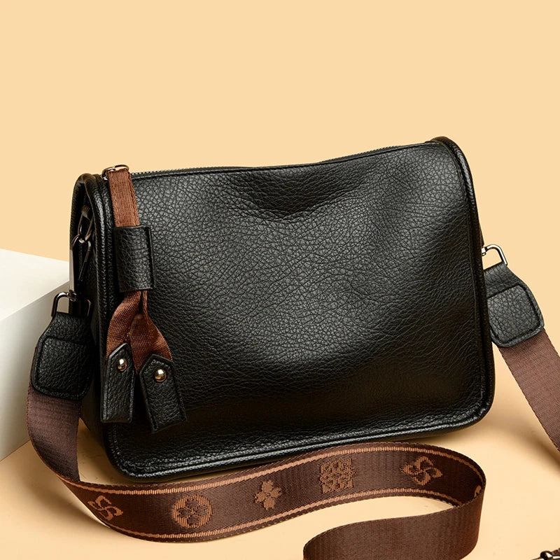 Bolsa de Couro Transversal ou Tiracolo - Milane