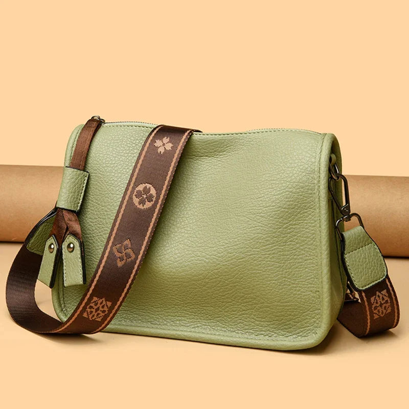 Bolsa de Couro Transversal ou Tiracolo - Milane